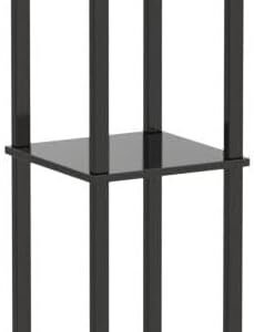 41Y4dtxV4LL._AC_SL1230.jpg Floor Lamp with Shelves, 4-Tier Modern Shelf Floor Lamp with 3CCT LED Bulb, Display Lamp for Living Room, Bedroom and Office - Black