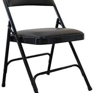41uC3JO4TaL._AC.jpg Padded Folding Chair, Vinyl, Black, 300 lb.