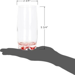 51ENadoS82S._AC_SL1500.jpg Vibrant Splash Water, Beverage Highball Glasses, 13.25 Ounce - Set of 6