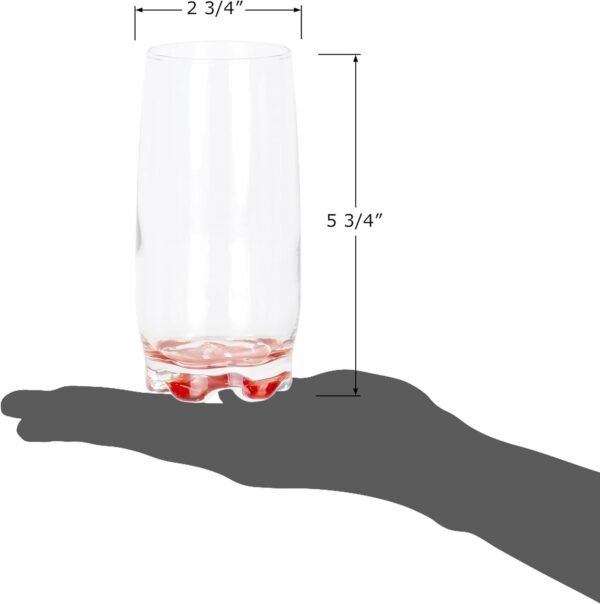 51ENadoS82S._AC_SL1500.jpg Vibrant Splash Water, Beverage Highball Glasses, 13.25 Ounce - Set of 6