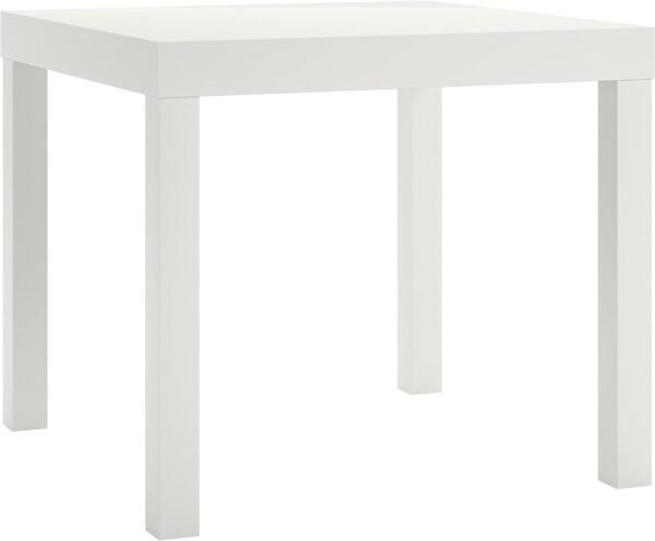 51FNcNuT5KS._AC_SL1500.jpg Home Parsons End Table, White