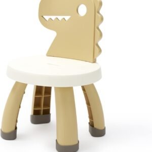 Toddler Chair,Plastic Kids Dino Chair,Sturdy Durable and Lightweight Toddler's Activity Chairs,Anti-Slip Ergonomic Design Kids Step Stool,Indoor or Outdoor Use for Boys Girls Aged 1+ (Green)