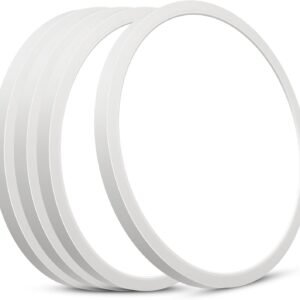 51SRWyCVWWL._AC_SL1500.jpg LED Flush Mount Ceiling Light Fixture, 5000K Daylight White, 2400LM, 12 Inch 24W White Round Flat Ceiling Lights, 240W Equiv. Non-Dimmable