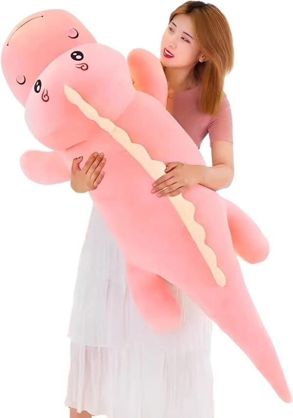 51YnOFXvZnL._AC_SL1500.jpg Dinosaur Plush Toy Pillow,Cute Dinosaur Stuffed Animals Doll,Soft Lumbar Back Cushion Big Dinosaur Plushies Stuffed Toy Cute Pillows,Great Gift for Kids Birthday,Valentine (Green,31.4in)