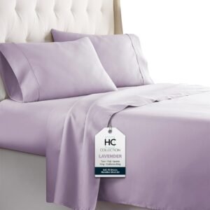 51iB5BJrTTL._AC_SL1000.jpg King Size Sheets Set, 4 pc Bed Sheets & Pillowcases Set - Machine Washable for Easy Care - Soft & Breathable All Season Microfiber Sheets with Deep Pockets - White