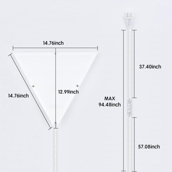 51qLdL4l5KL._AC_SL1500.jpg Corner Ceiling Light 1 Pack,Corner Wall Lights for Living Room Modern Corner Plug in Lights with White Acrylic Shade Corner Lights for Bedroom Kids Room Apartment