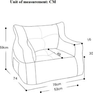 Lazy Sofa Bean Bag Double Small Sofa Dormitory Bedroom Balcony Leisure Recliner Velvet Cotton Bean Bag Jacket (no Padding),Yellow Single