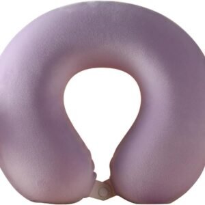 U-Shaped Neck Pillow Dual-Color Memory Foam Support Neck and Head, Suitable for Airplane, Trains, Self-Driving Cars, Pink