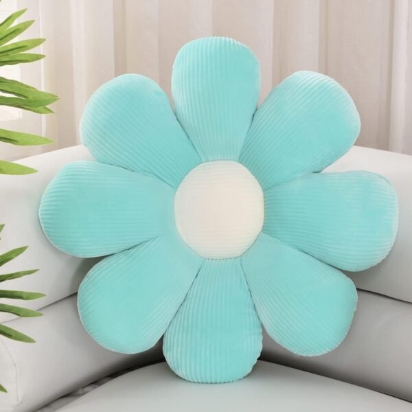 612ywCVV0HL._AC_SL1400.jpg Flower Shaped Throw Pillow, Butt Cushion, Floor Pillow,Seating Cushion, Room Decor & Plush Pillow for Bedroom Sofa Chair(Green,15.7'')