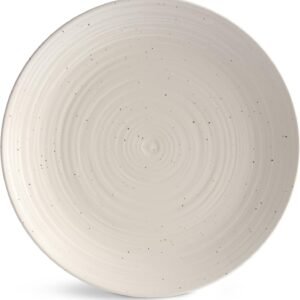 Siterra Artist's Blend 16-Piece Stoneware Dinnerware Set with Round Plates and Bowls, Muticolor