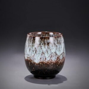 Ceramic Teacup, Kung Fu Tea Set, Coffee cup，Yerba Mate Set - Ceramic Mate CupSet of 4 (green)