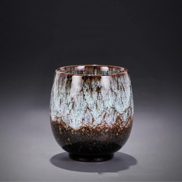 Ceramic Teacup, Kung Fu Tea Set, Coffee cup，Yerba Mate Set - Ceramic Mate CupSet of 4 (green)