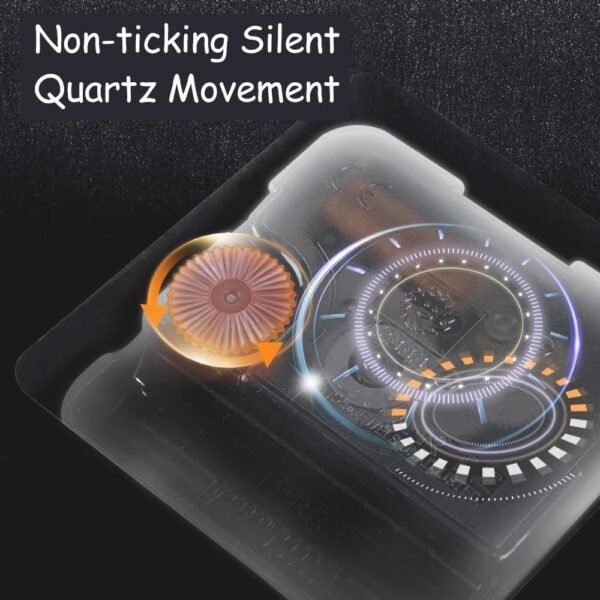 Farmhouse Black Wall Clock - 12 Inch Quartz Battery Operated Vintage Wooden Decorative Silent Analog Clock for Kitchen, Living Room, Bedroom, Office