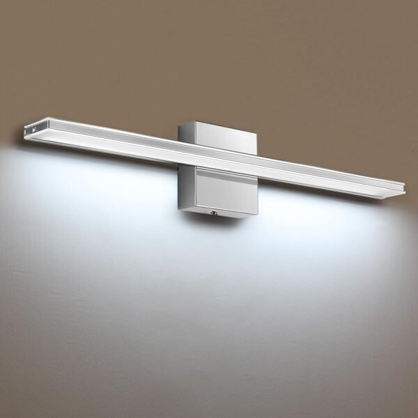 61EuHANXgcL._AC_SL1500.jpg 9W Bathroom Vanity Light Fixture Matte Black Wall Light Fixture Over Mirror Cold White 5000K Bathroom Light Fixture 16" 40cm Washroom Light for Bedroom Living Room Art Display Dressing Table