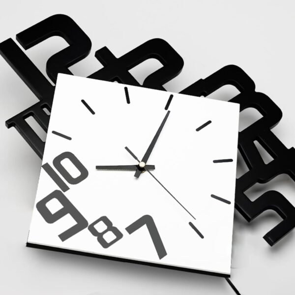 Decorative Wall Clock for Living Room Decor Large Modern Wall Clocks with Pendulum Battery Operated for Bedroom Office Kitchen Home Black Wood Silent Wall Clock Non Ticking 11.8 * 19.7"