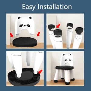 Kids Plastic Chair, Durable and Lightweight Kids Chair,11" H Seat, Indoor or Outdoor Use for Toddlers Boys Girls Birthday Gifts (Pink)