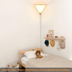 61M2iAMzcrL._AC_SL1500.jpg Corner Ceiling Light 1 Pack,Corner Wall Lights for Living Room Modern Corner Plug in Lights with White Acrylic Shade Corner Lights for Bedroom Kids Room Apartment