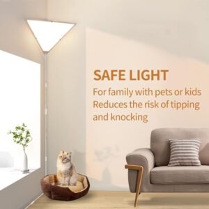 61PQhej5pPL._AC_SL1500.jpg Corner Light, Plug in Ceiling Lights, Modern Corner Lights for Living Room, Triangle Corner Light with Acrylic Shade, Corner Lamp for Office, Bedroom