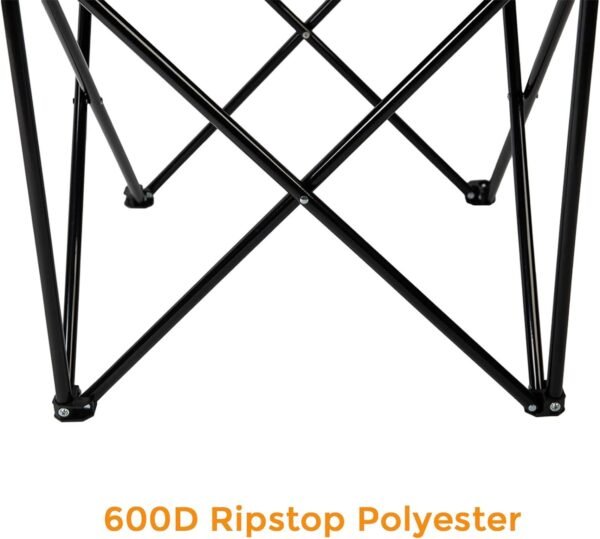 61PSyzCk1ML._AC_SL1500.jpg Quad Camp Chair w/ Built-In Cooler and Cup Holder, Includes Carry Bag - Navy/Gray