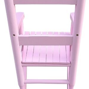 61QqJLLjCIL._AC_SL1500.jpg Kids Rocking Chair for Toddlers, Childs Rocker Chair, Wooden Rocking Lounge Chairs, Nursery Rocking Chairs, Outdoor Rocking Chair,Nursery Rocking Chairs for Girl Boy Indoor Outdoor (Light Pink)