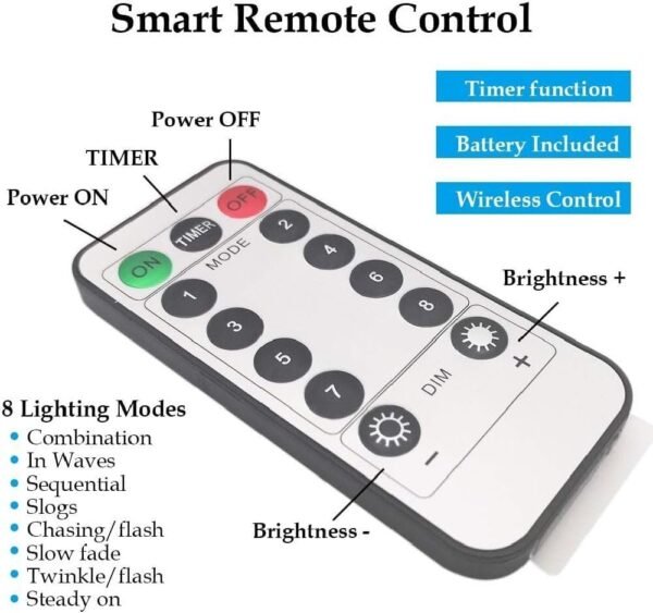 2 Pack USB Fairy Lights Plug in [Each 66 ft 200 LED] Twinkle String Lights with Remote and Timer 8 Modes Copper Wire Mini Starry Lights for DIY Christmas Wedding Party Bedroom Decorations, Warm White