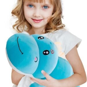 61a5cePo9zL._AC_SL1500.jpg Dinosaur Plush Toy Pillow,Cute Dinosaur Stuffed Animals Doll,Soft Lumbar Back Cushion Big Dinosaur Plushies Stuffed Toy Cute Pillows,Great Gift for Kids Birthday,Valentine (Green,31.4in)