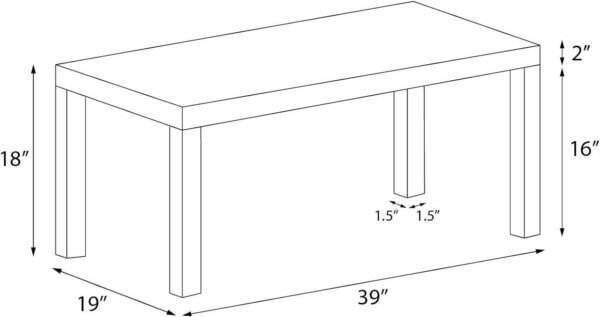 61aUOI8xpnL._AC_SL1500.jpg Home Parsons Coffee Table, Espresso