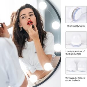 61evi59xfWL._AC_SL1500.jpg Vanity Lights for Mirror, 10 Bulbs Dimmable Mirror Lights Stick On, 11.8Ft Adjustable Length Makeup Light, Vanity Lighting Fixtures for Hollywood Mirror(No Mirror Included)