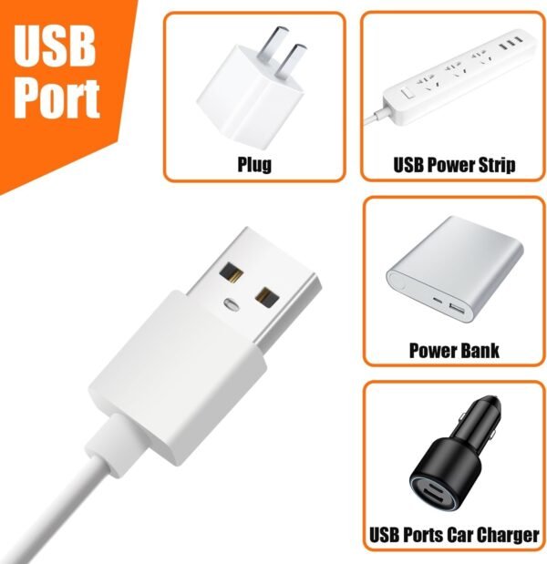61lux27DMHL._AC_SL1500.jpg LED Under Cabinet Lighting, Under Cabinet Lights with USB Powered Under Cabinet Lights for Closet Light Bar Under Counter Lighting Work Tables Student Dormitory (Include AC Power Plug)