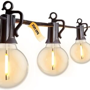 61mDxKJexjL._AC_SL1500.jpg Outdoor String Lights 60 Feet G40 Globe Patio Lights with 32 Edison Shatterproof Bulbs(2 Spare), Waterproof Connectable Hanging Christmas Lights for Backyard Porch Balcony Party Xmas Decor