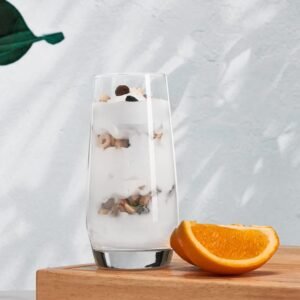 61rlJtU6oZL._AC_SL1500.jpg Drinking Glasses Set of 8-4 Tall Glass Cups 18 oz & 4 Short Stemless Wine Glasses 13 oz, Highball Glasses, Glassware Sets for Cocktail, Beer, Wine, Whiskey, Water & Juice Drinkware