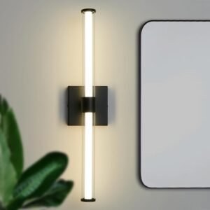 Gold Bathroom Vanity Light Fixtures Over Mirror 22 inch Modern LED Vanity Lights for Bathroom with Clear Glass Shade 4000K Bathroom Sconce 360° Bathroom Lighting(Gold 22 inch)