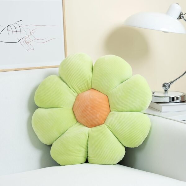61somfIH0eL._AC_SL1500.jpg Flower Shaped Throw Pillow, Butt Cushion, Floor Pillow,Seating Cushion, Room Decor & Plush Pillow for Bedroom Sofa Chair(Green,15.7'')