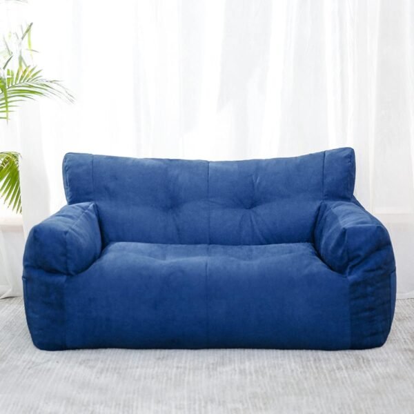 Lazy Sofa Bean Bag Double Small Sofa Dormitory Bedroom Balcony Leisure Recliner Velvet Cotton Bean Bag Jacket (no Padding),Yellow Single