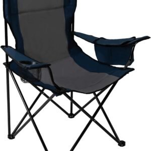 61voJQWGkGL._AC_SL1500.jpg Quad Camp Chair w/ Built-In Cooler and Cup Holder, Includes Carry Bag - Navy/Gray