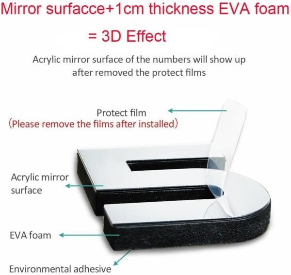 Large 3D DIY Wall Clock Frameless Mirror Surface Big Wall Clock Home Decoration for Living Room Bedroom Home Office Kids Room Hotel Coffee Hall Bar Wall Decoration