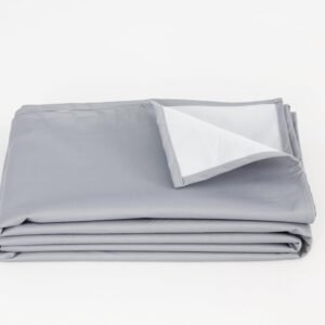 Thin Reversible Waterproof Protective Cover or Liner for Bed or Couch, for Dogs and Cats (King 82 x 100, Gray)