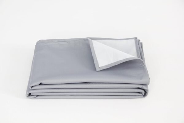 Thin Reversible Waterproof Protective Cover or Liner for Bed or Couch, for Dogs and Cats (King 82 x 100, Gray)