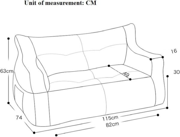 Lazy Sofa Bean Bag Double Small Sofa Dormitory Bedroom Balcony Leisure Recliner Velvet Cotton Bean Bag Jacket (no Padding),Yellow Single