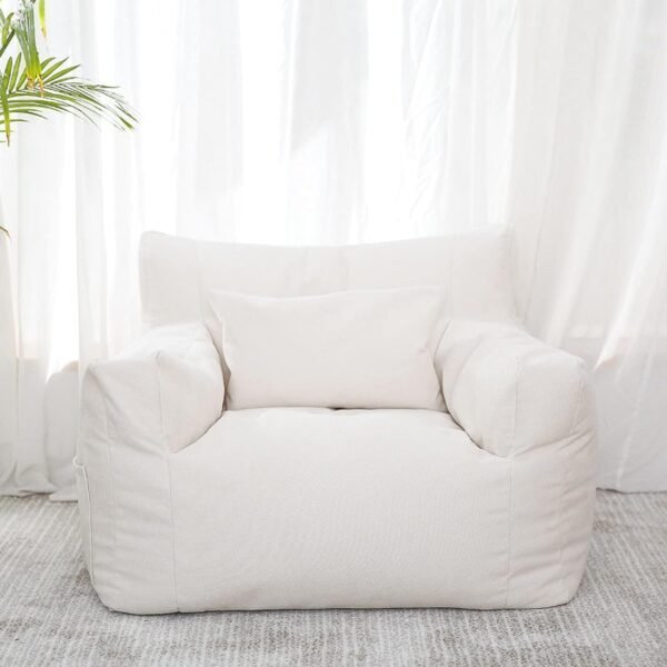 Lazy Sofa Bean Bag Double Small Sofa Dormitory Bedroom Balcony Leisure Recliner Velvet Cotton Bean Bag Jacket (no Padding),Yellow Single