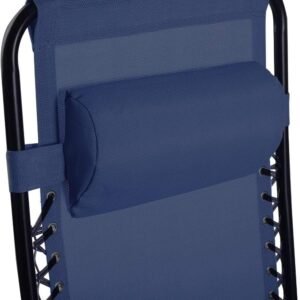 Folding Lawn Beach Recliner Outdoor Zero Gravity Lounge Chair, 1 PC, Navy