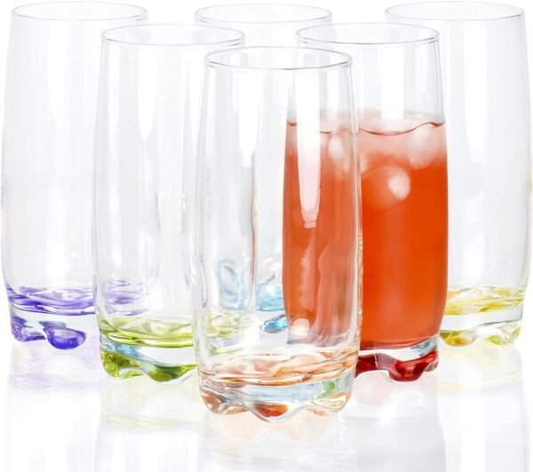 715YhfS-WRS._AC_SL1500.jpg Vibrant Splash Water, Beverage Highball Glasses, 13.25 Ounce - Set of 6