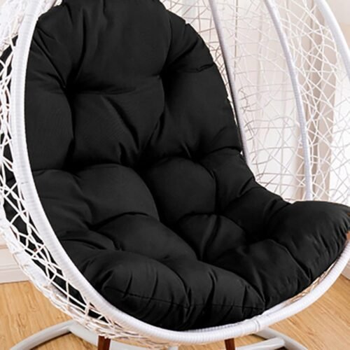 Outdoor Rocking Chair Cushion, Cushion Rocking Chair Recliner Cushion Outdoor Suitable for Front Porch, Living Room, Patio, Garden, Yard Black