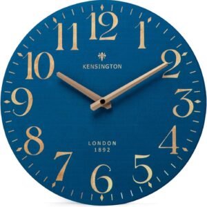 Farmhouse Black Wall Clock - 12 Inch Quartz Battery Operated Vintage Wooden Decorative Silent Analog Clock for Kitchen, Living Room, Bedroom, Office