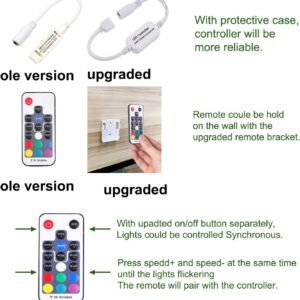 RGB Color Changing LED Under Cabinet Lights Kit Aluminum Slim Puck Lamps for Kitchen Counter Wardrobe Counter Furniture Ambiance Christmas Decor Lighting (6 Lights)