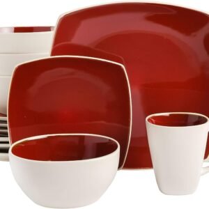 Dinnerware Set, Service for 4 (16pcs), Matte Black