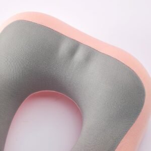 U-Shaped Neck Pillow Dual-Color Memory Foam Support Neck and Head, Suitable for Airplane, Trains, Self-Driving Cars, Pink