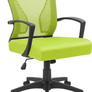 71NE75uNgCL._AC_SL1500.jpg Office Chair Mid Back Swivel Lumbar Support Desk Chair, Computer Ergonomic Mesh Chair with Armrest (Black)