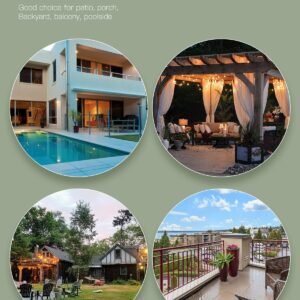 71PVnOXCKkL._AC_SL1500.jpg 3 Piece Furniture Patio Chairs Wicker Outdoor Rattan Conversation Bistro Set for Backyard Porch Poolside Lawn (Brown)