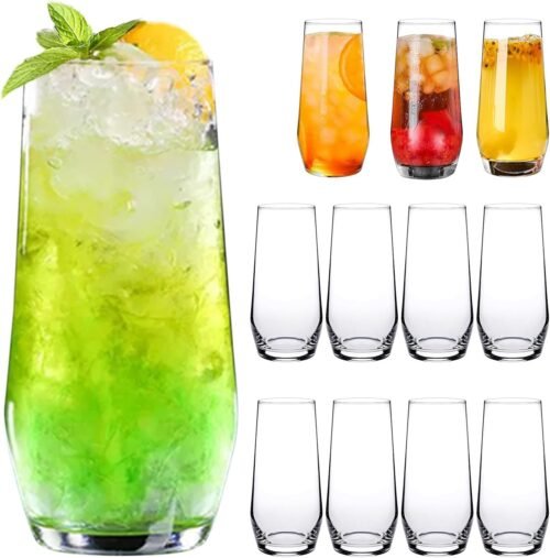 71P_ESfswSL._AC_SL1500.jpg 18oz Drinking Glasses, Highball Glasses Set of 12,Sutiable for Glasses for Wine, Iced Tea Glasses,Mojito Kit,Cocktails, Drinks, Office, Parties, Weddings and Gifts